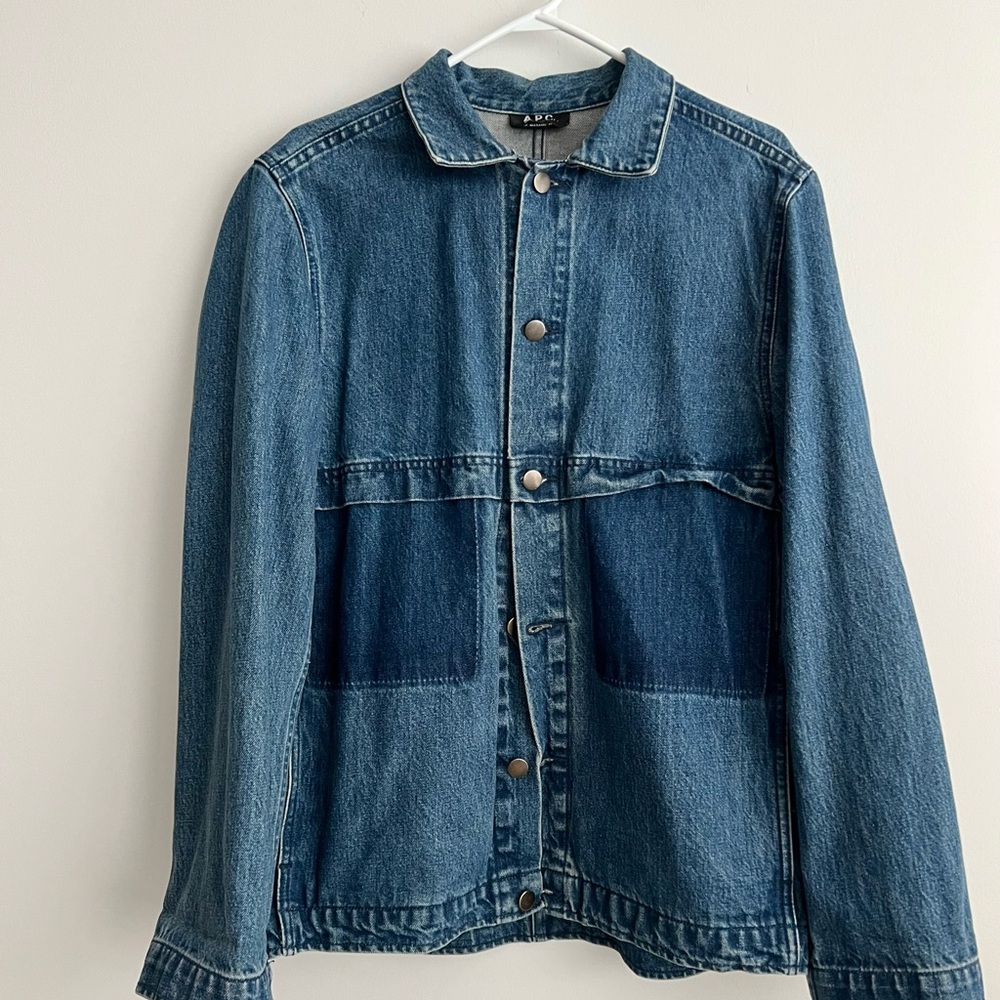 Brand New Men’s 100% Cotton Blue Denim Chore Jacket Size S